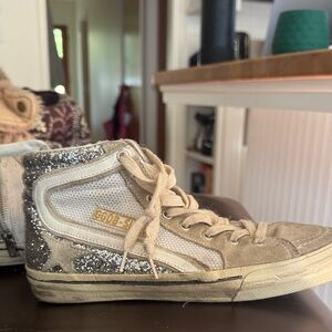 Golden Goose Sparkly High Tops, 38